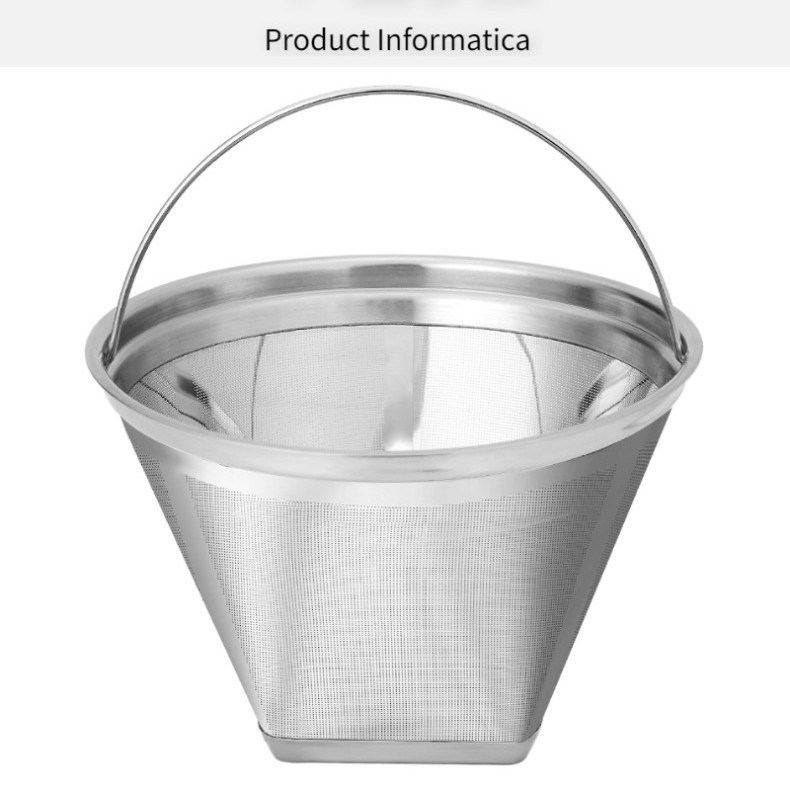 Filtru cu plasă densă pentru cafetieră, pâlnie pentru cafea și coș de cafea boabe – accesoriu universal pentru mașina de cafea