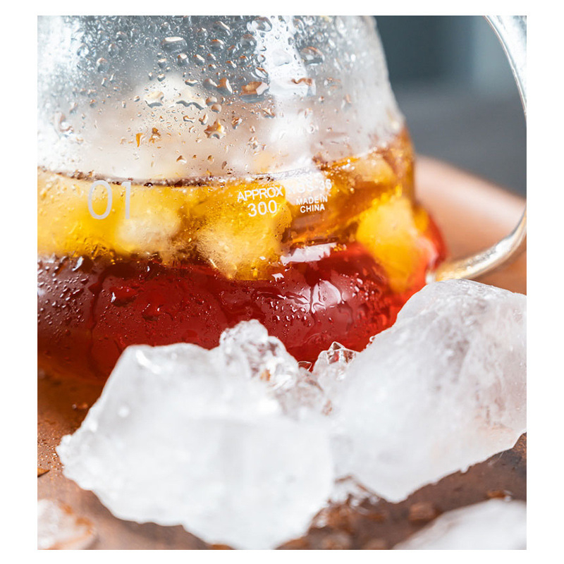 Cafetieră pentru cafea din seria Cloud, sticlă rezistentă la căldură, filtru Ice Drip, pentru preparare V60, ceașcă mică, poate fi încălzită