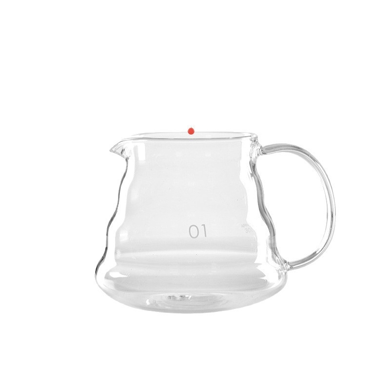 Cafetieră pentru cafea din seria Cloud, sticlă rezistentă la căldură, filtru Ice Drip, pentru preparare V60, ceașcă mică, poate fi încălzită