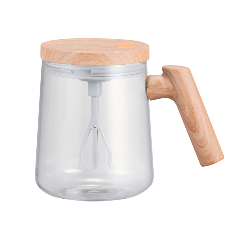 Noul model de ceașcă de amestec din sticlă, complet automată, pentru cafea și băuturi, reîncărcabilă pentru birou, rezistentă la căldură