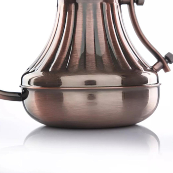 Ceainic pour-over din oțel inoxidabil 304, gură lungă îngustă, finisaj bronz