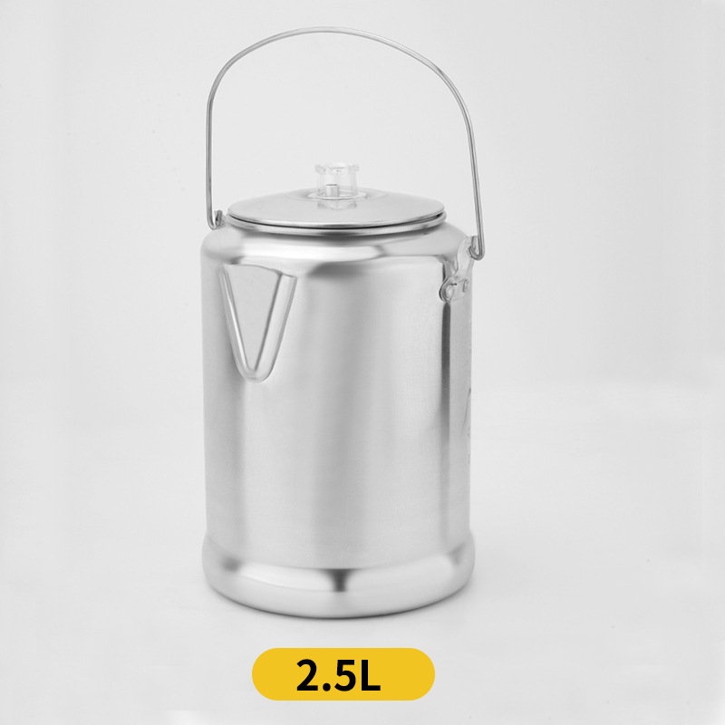 Ceainic din oțel inoxidabil pentru cafea și ceai, capacitate 9 căni, filtrare prin picurare și fierbere, uz comercial