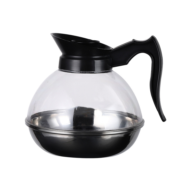 Set de cafea cu bază din oțel, ibric tip American ce se poate încălzi și moka pot pentru plite cu inducție