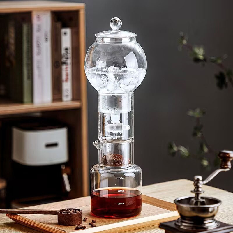 Cafetieră ice-drip în stil european pentru cold brew, tip picurare, set de ceai pentru uz casnic