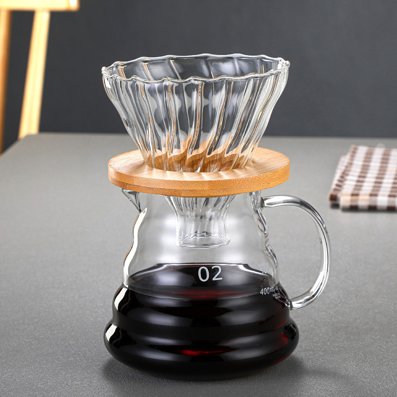 Set de cafea turnată manual pentru uz casnic, oală cu formă de nor pentru partajare, accesorii portabile pentru preparare prin picurare, în aer liber