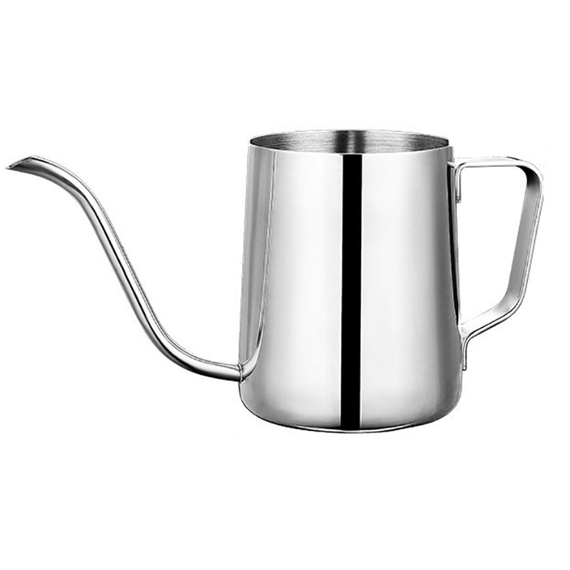 Ceainic gooseneck din oțel inoxidabil 304 pentru cafea filtrată, 600 ml