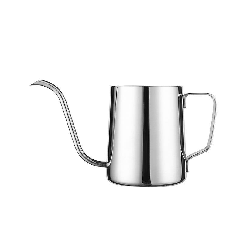 Ceainic gooseneck din oțel inoxidabil 304 pentru cafea filtrată, 600 ml