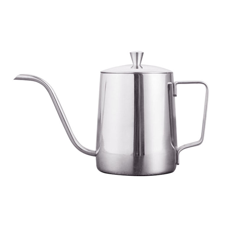 Ceainic gooseneck din oțel inoxidabil 304 pentru cafea filtrată, 600 ml