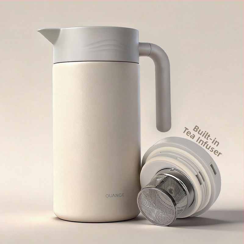 Termos izolat cu afișaj de temperatură, interior și exterior din oțel inoxidabil 304, capacitate mare, termos pentru cafea și ceai, recipient de apă