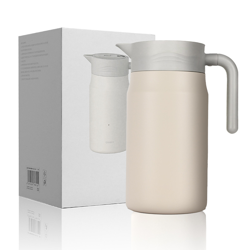 Termos izolat cu afișaj de temperatură, interior și exterior din oțel inoxidabil 304, capacitate mare, termos pentru cafea și ceai, recipient de apă