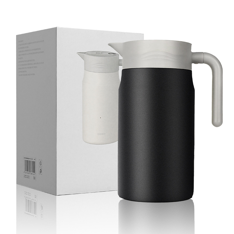 Termos izolat cu afișaj de temperatură, interior și exterior din oțel inoxidabil 304, capacitate mare, termos pentru cafea și ceai, recipient de apă