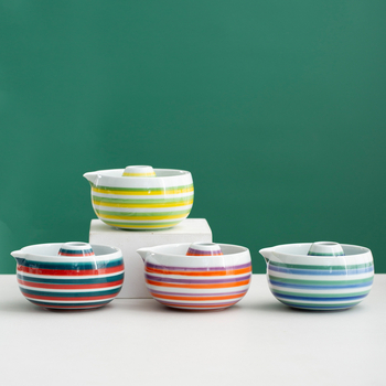 Set ceramic de matcha cu bol și tel pentru uz casnic