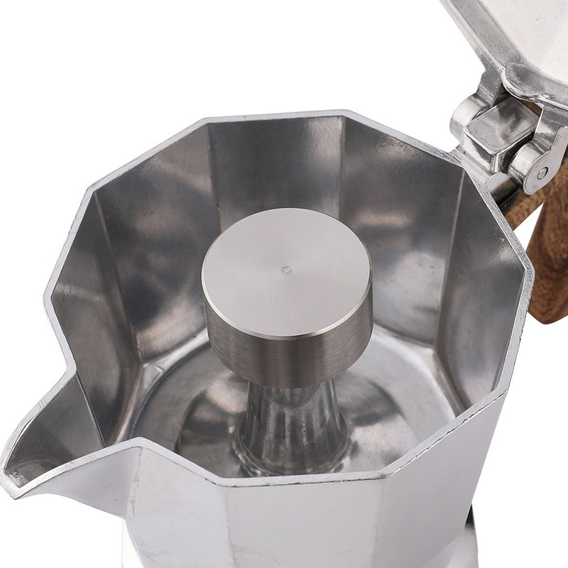 Capac din aluminiu anti-stropire pentru cafetiera moka, oțel inoxidabil 304, logo personalizabil
