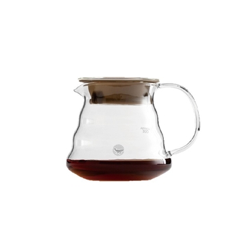 CAFEDE KONA cană de cafea pour-over din sticlă rezistentă la căldură, 360/600 ml, cană de partajare în formă de nor
