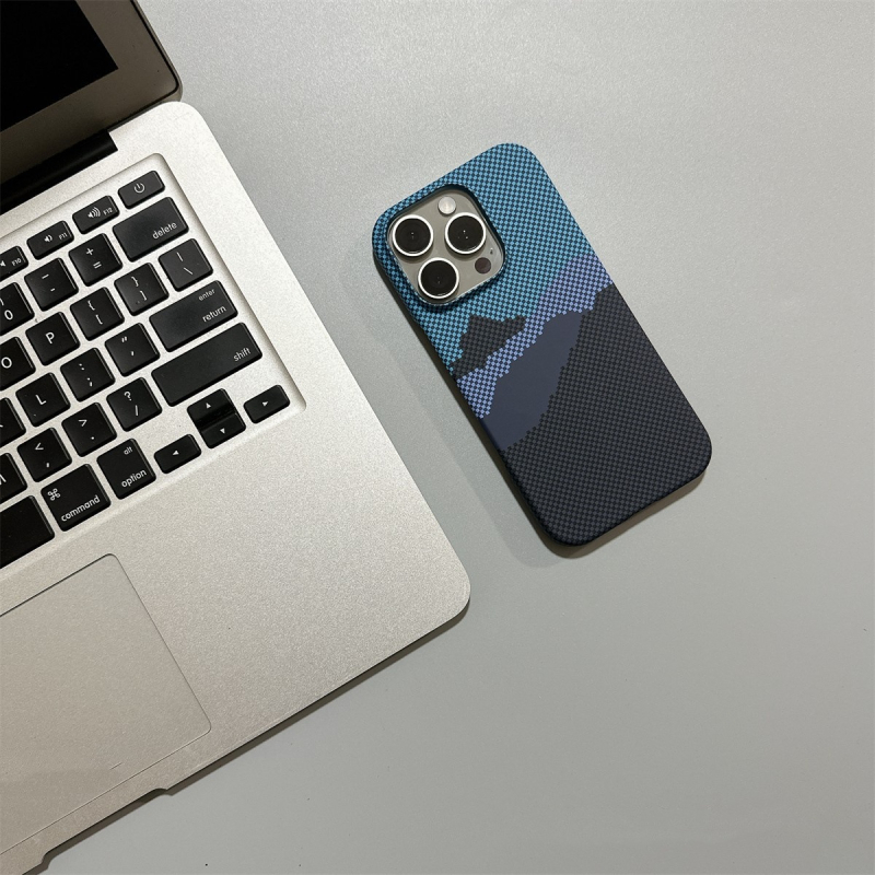 Torbica s Kevlar teksturom za iPhone 17, mat finiš, magnetska zaštita od padova