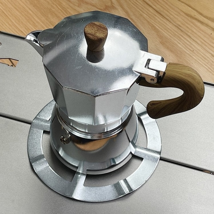 Suport negru pentru aragaz cu gaz, suport pentru ceainic de cafea și moka pot, pentru uz casnic