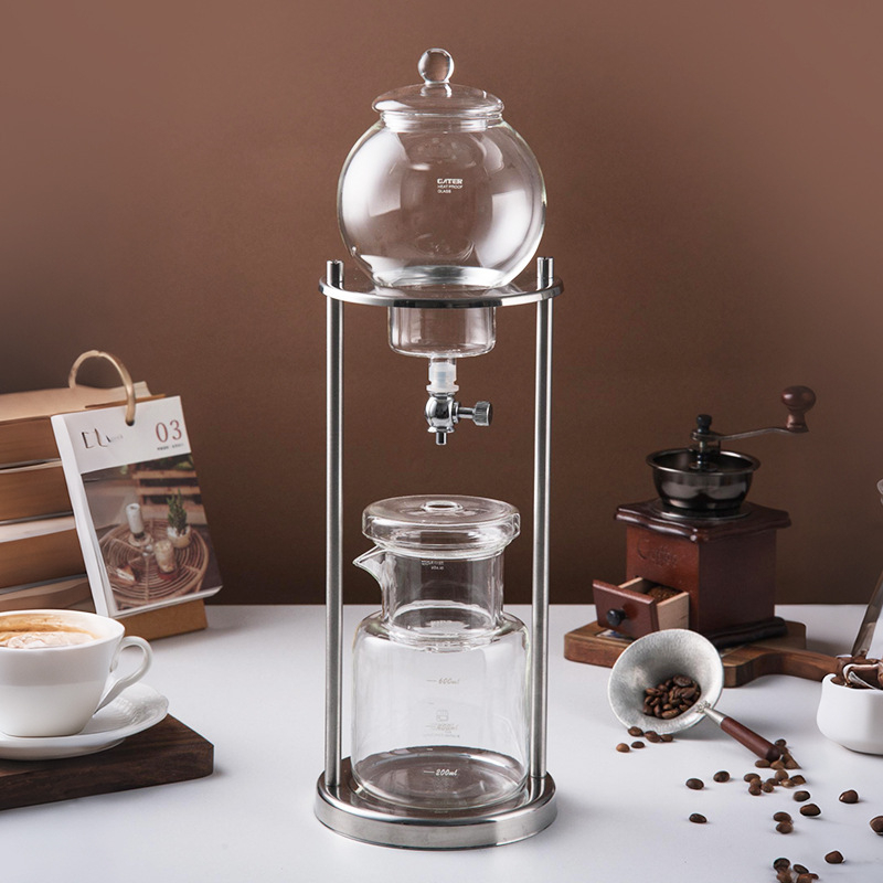 Cană din sticlă pentru ice drip cafe – uz casnic și comercial
