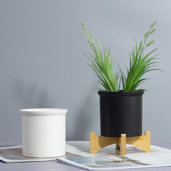 Ghiveci ceramic respirabil, în nuanțe alb-albastru Morandi Mediterranean, stil nordic; potrivit pentru Phalaenopsis și hiacint