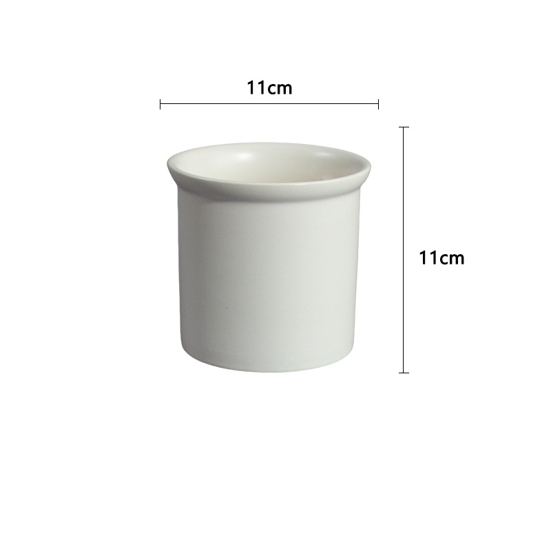 Ghiveci ceramic respirabil, în nuanțe alb-albastru Morandi Mediterranean, stil nordic; potrivit pentru Phalaenopsis și hiacint
