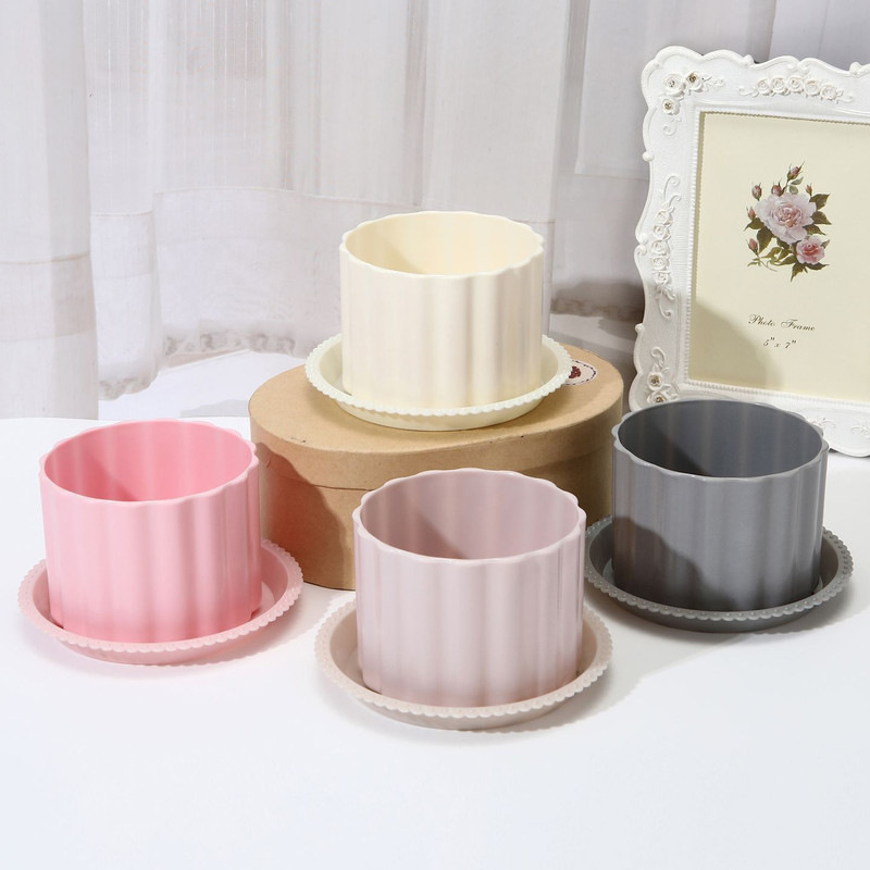 Ghiveci Nordic minimalist din rășină pentru suculente, aspect ceramic, uz casnic, rezistent la cădere