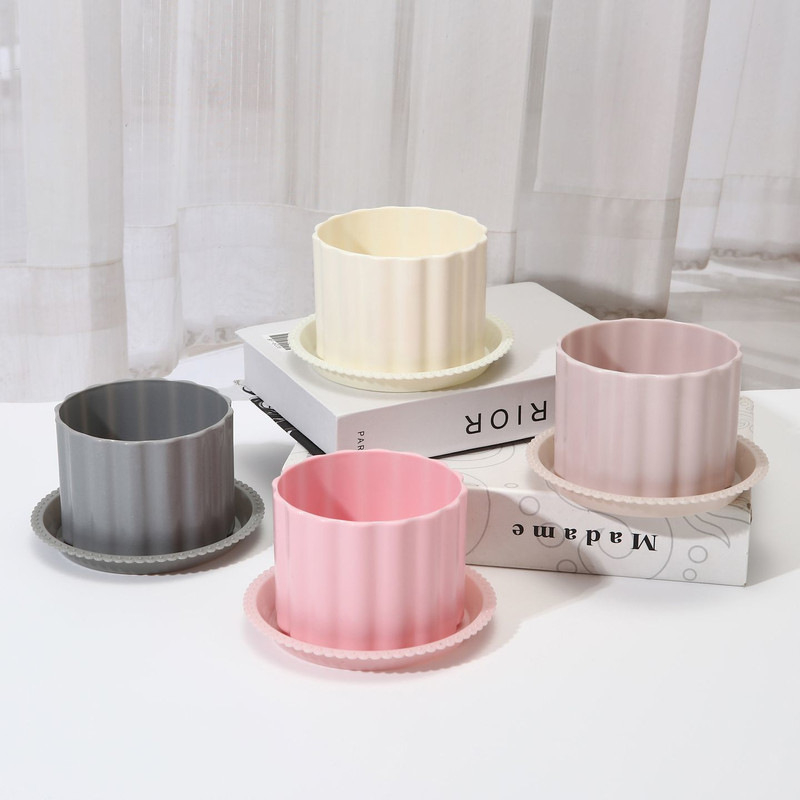 Ghiveci Nordic minimalist din rășină pentru suculente, aspect ceramic, uz casnic, rezistent la cădere
