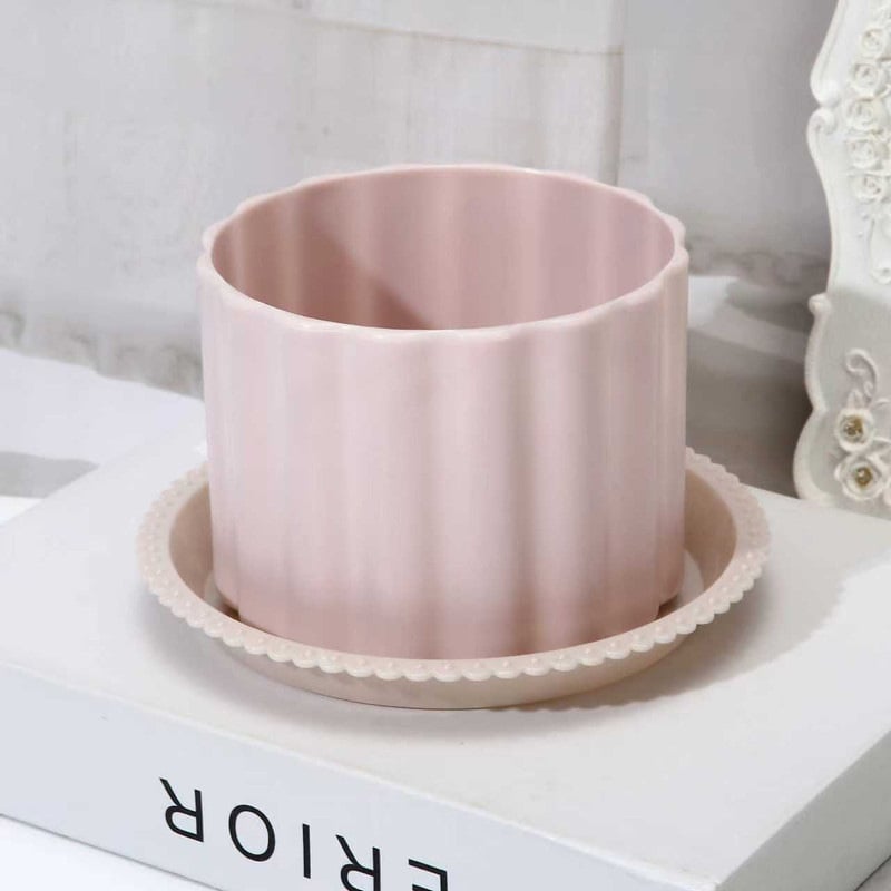 Ghiveci Nordic minimalist din rășină pentru suculente, aspect ceramic, uz casnic, rezistent la cădere