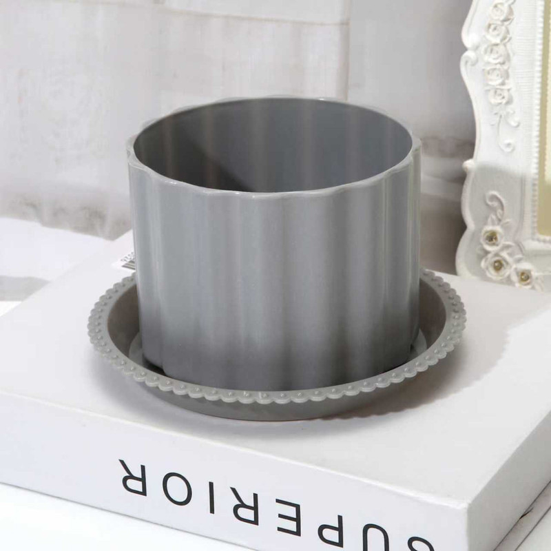 Ghiveci Nordic minimalist din rășină pentru suculente, aspect ceramic, uz casnic, rezistent la cădere