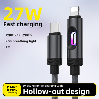Dk USB-C i Micro-USB kabel za brzo punjenje, silikonski, duljina 1–2 m, crna