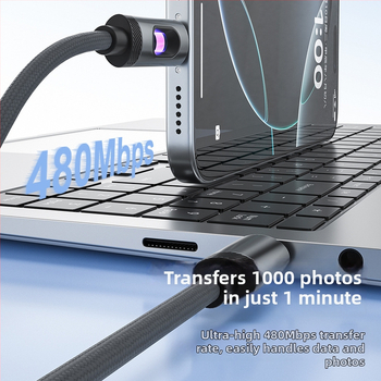 Dk USB-C a Micro-USB kábel pre rýchle nabíjanie, silikónový, dĺžka 1–2 m, čierna