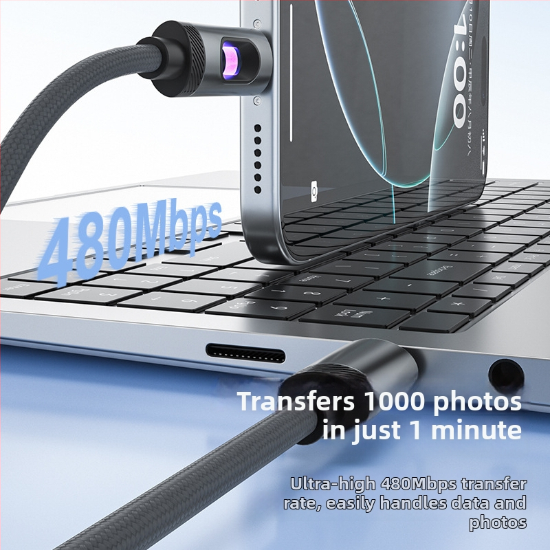 Dk USB-C a Micro-USB kábel pre rýchle nabíjanie, silikónový, dĺžka 1–2 m, čierna