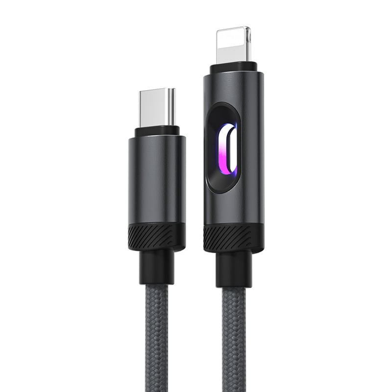 Dk USB-C i Micro-USB kabel za brzo punjenje, silikonski, duljina 1–2 m, crna