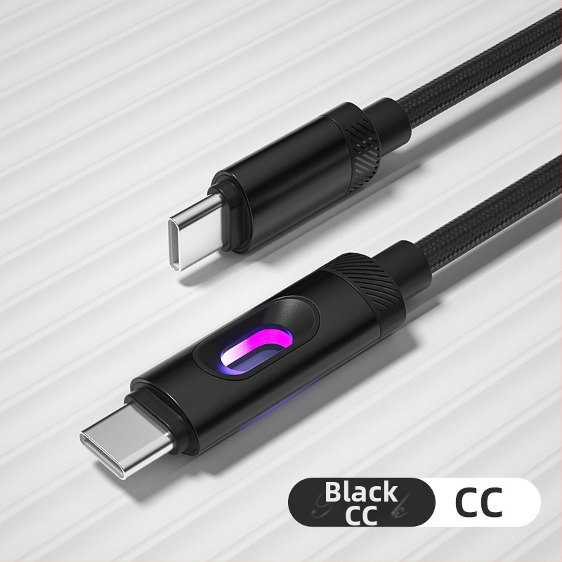 Dk USB-C a Micro-USB kábel pre rýchle nabíjanie, silikónový, dĺžka 1–2 m, čierna
