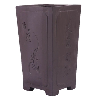 Ghiveci ceramic pentru orchidă din lut mov, model creativ nou, diametru mare, pentru casă și birou, respirabil