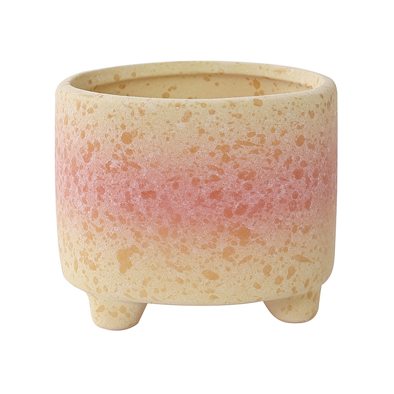 Ghiveci pentru suculente din ceramică brută, pentru interior
