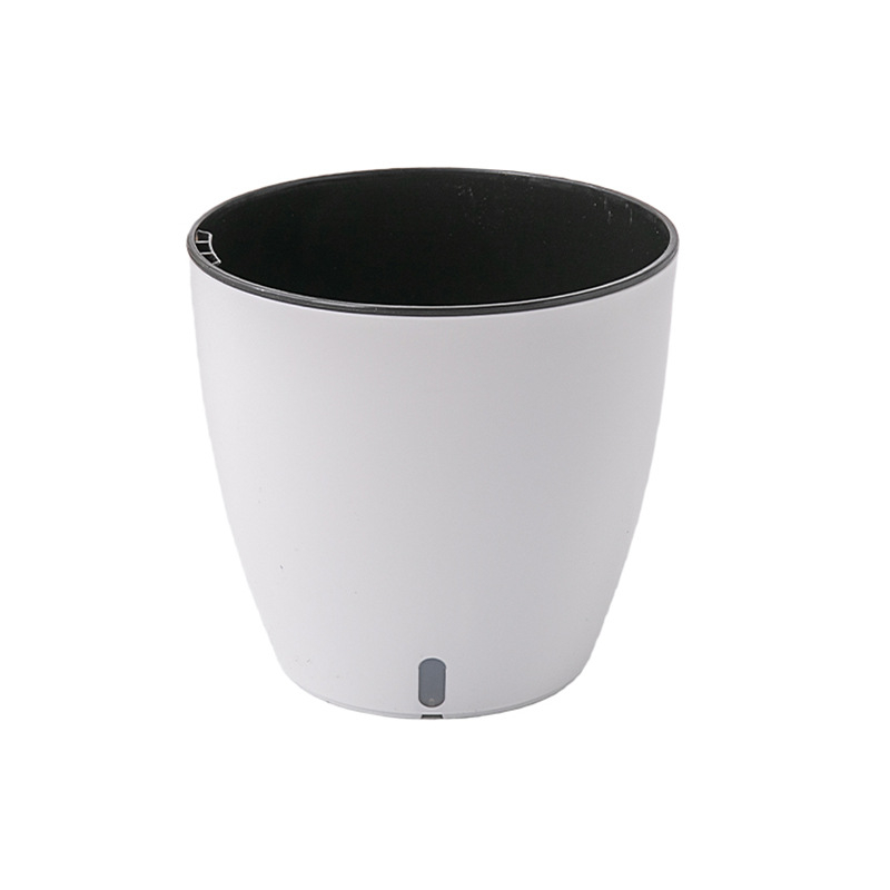 Ghiveci interior minimalist cu auto-udare, rezervor de apă din plastic gros, plantă de birou decorativ