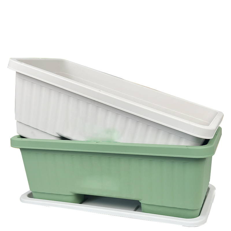 Ghivece din plastic cu design de gard pentru decorul casei, potrivite pentru birou și podea, pentru suculente, grădină de acasă și balcon