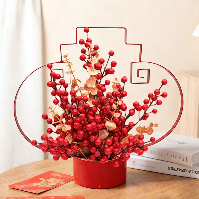 Suport pentru flori din fier forjat, design creativ – decor pentru casă, cadou pentru nuntă și pentru o casă nouă, portabil