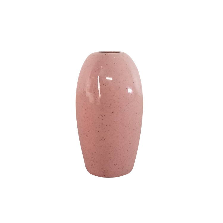 Sticlă ceramică pentru aromaterapie, mică vază, decor de casă lucrat manual cu model de puncte negre
