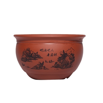 Ghiveci ceramic din nisip mov pentru suculente și plante verzi, ghiveci mic de birou respirabil, lucrat manual