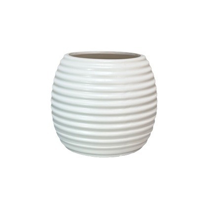 Ghiveci ceramic pentru hidroponie, design modern minimalist, decor pentru living