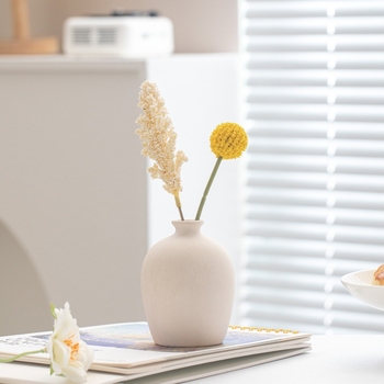 Vază din porțelan alb, design modern minimalist, decor pentru living și masă, mică vază decorativă