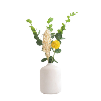 Vază din porțelan alb, design modern minimalist, decor pentru living și masă, mică vază decorativă