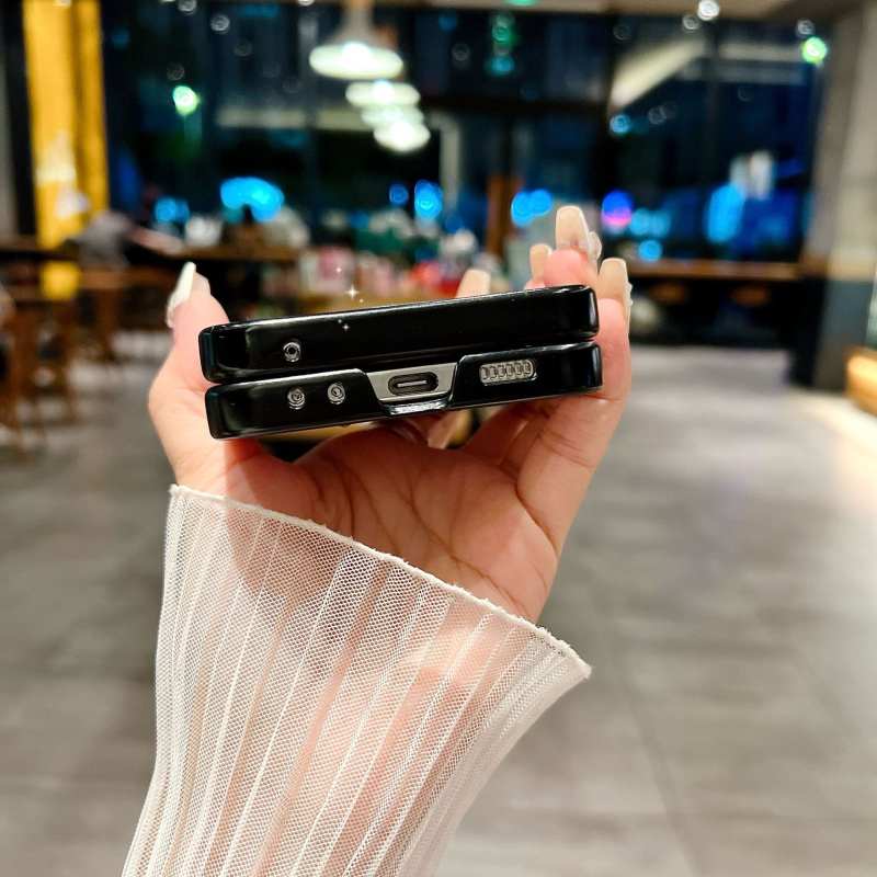 Zaštitna futrola za Samsung Z Flip6/Z Flip5, savitljivi telefon, s glitter narukvicom