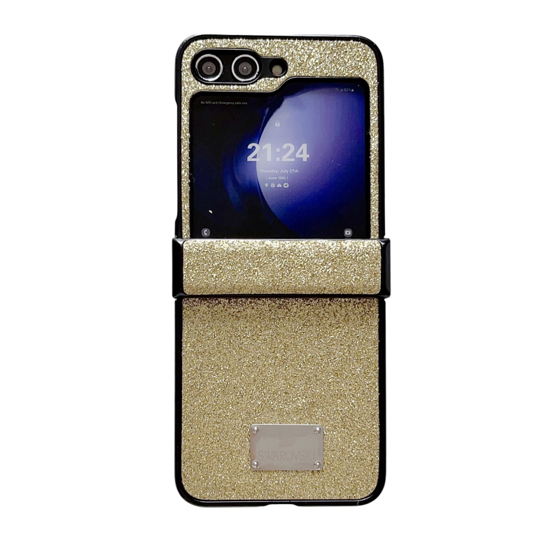 Zaštitna futrola za Samsung Z Flip6/Z Flip5, savitljivi telefon, s glitter narukvicom