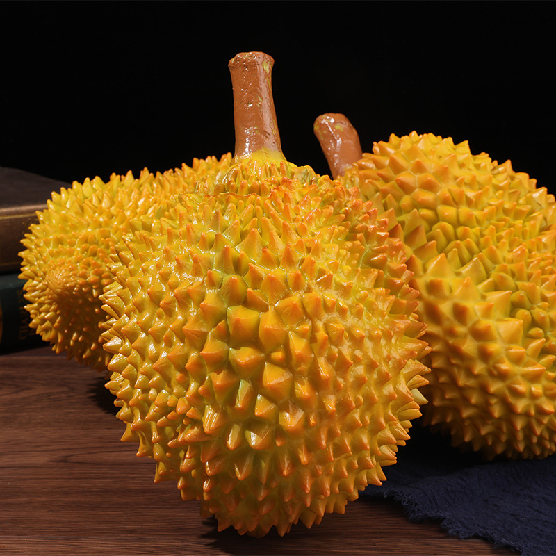 Ντούριαν πλαστικό φρούτο – ρεαλιστική μίμηση για διακόσμηση βιτρίνας και σκηνικά φωτογράφισης, διακοσμητικό παιχνίδι φρούτων.