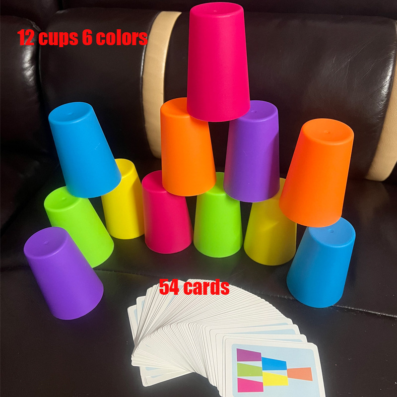 Igra za dva igrača sa čašama za slaganje — edukativni logički puzzle za razvoj uma