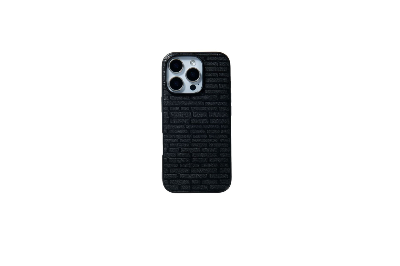 Apple iPhone 14/15/16 kućište s 3D uzorkom cigle, ultra tanko, otporno na padove, protuklizno, otporno na habanje, anti-otiske prstiju, metalni dojam