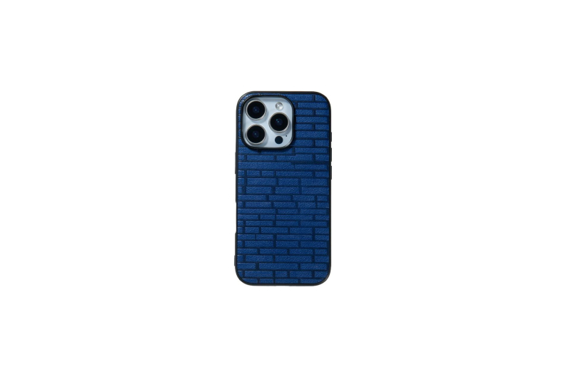 Apple iPhone 14/15/16 kućište s 3D uzorkom cigle, ultra tanko, otporno na padove, protuklizno, otporno na habanje, anti-otiske prstiju, metalni dojam
