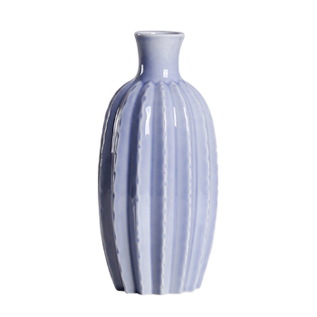 Vază ceramică minimalistă, în formă de carambolă, pentru decor acasă, potrivită pentru aranjamente florale proaspete în living și pe masă.