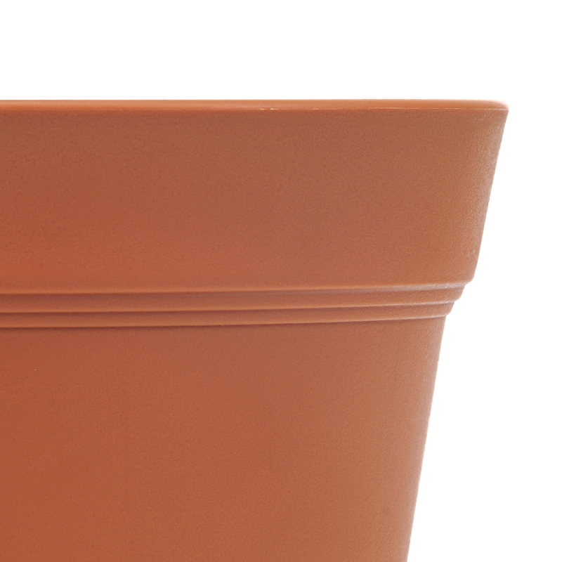 Ghiveci plastic cu diametru mare pentru suculente, aspect ceramic